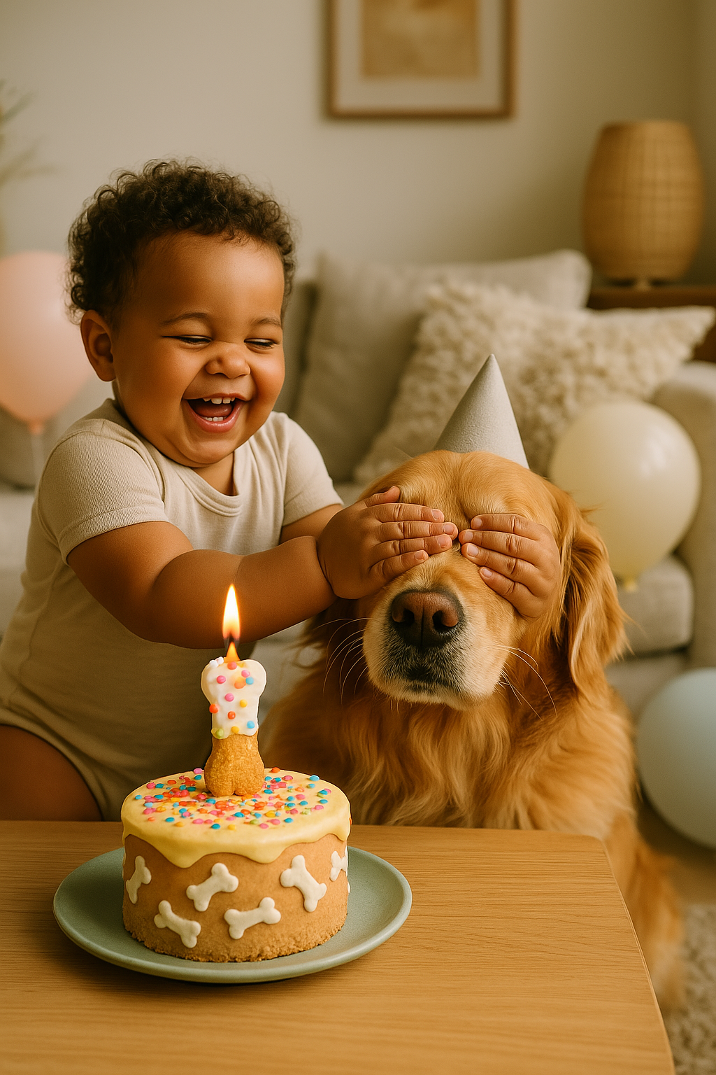 Yum-Wick® Edible Dog Birthday Candle – Peanut Butter Cookie with Flammable Almond Wick