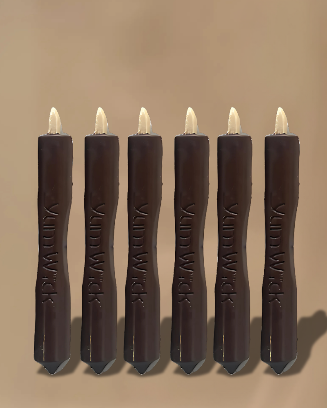 Yum-Wick® Vegan Dark Chocolate Edible Birthday Candle with Almond Wick (Kosher +Spa Day+ Self Care+ Luxury Party Ready)