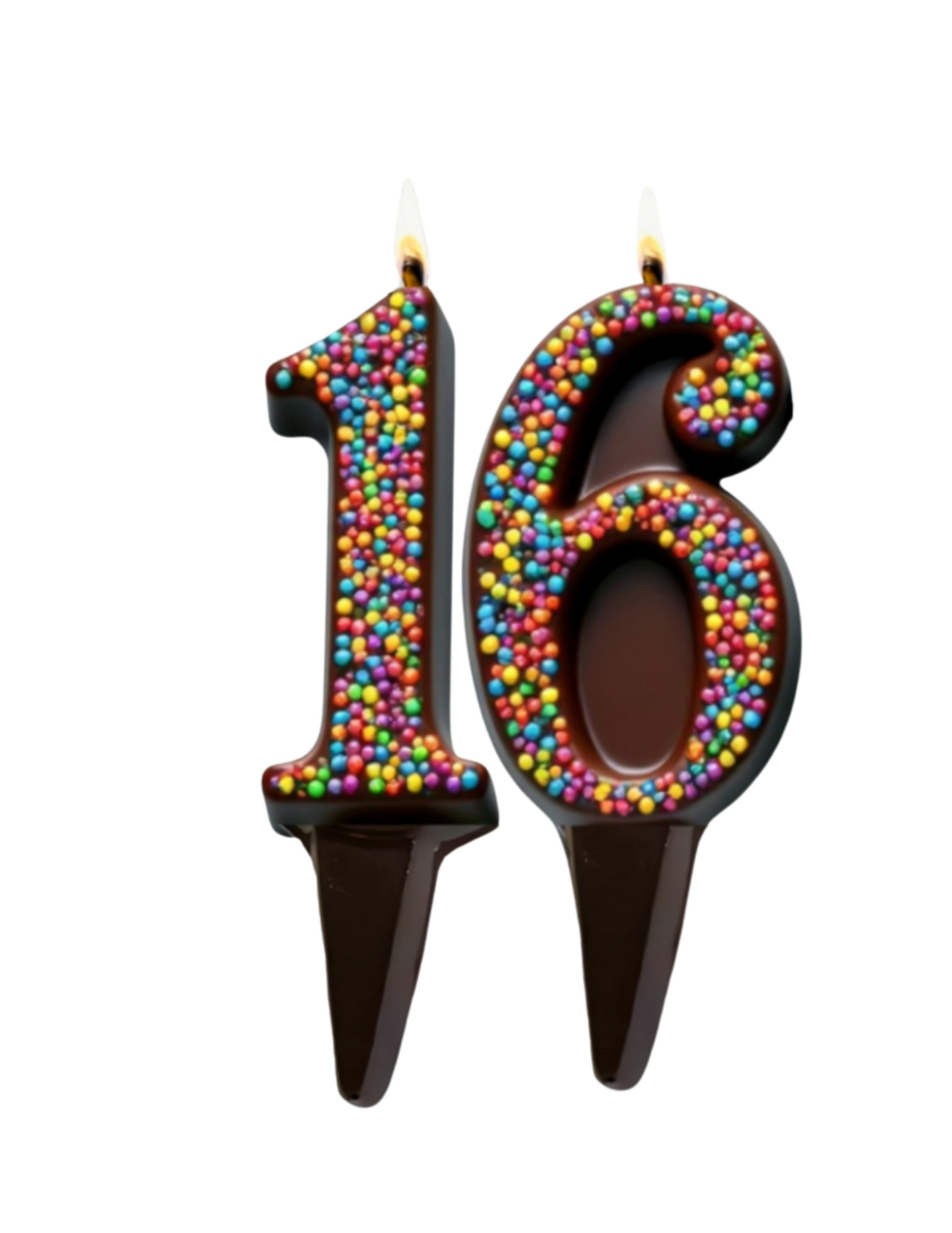 Yum-Wick® Edible Number Candle Set, Dark Chocolate, Kosher, Vegan