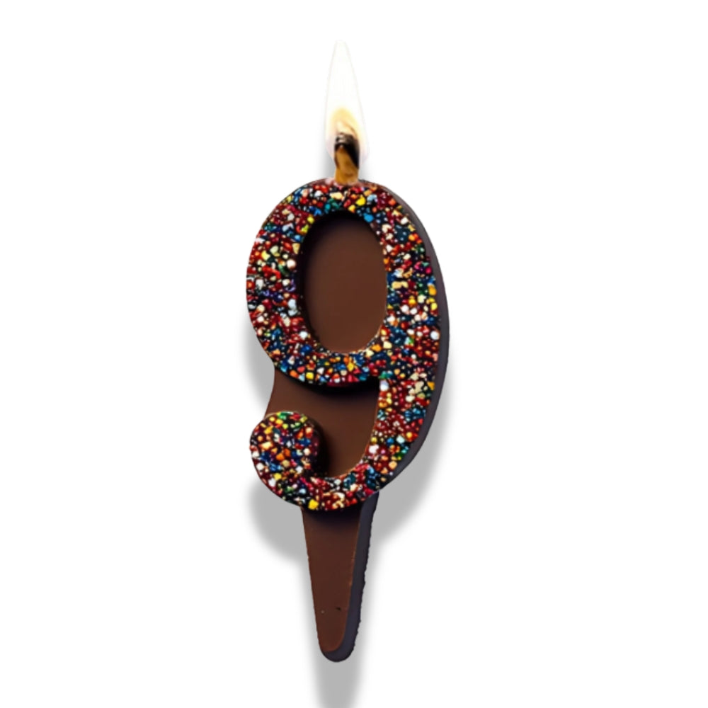 BUNDLE | Yum-Wick® Edible Birthday Number Candle Set, Milk Chocolate