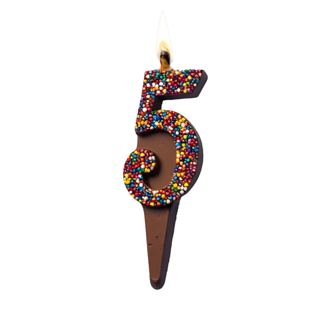 BUNDLE | Yum-Wick® Edible Birthday Number Candle Set, Milk Chocolate