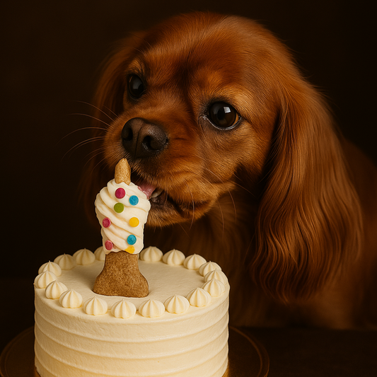 Yum-Wick® Edible Dog Birthday Candle – Peanut Butter Cookie with Flammable Almond Wick