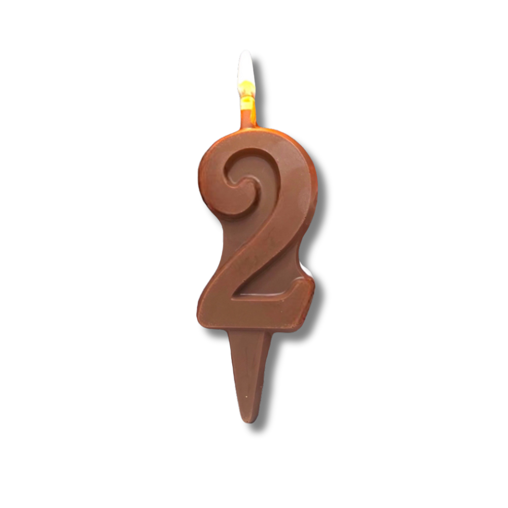Edible Chocolate Number Candle (Single)