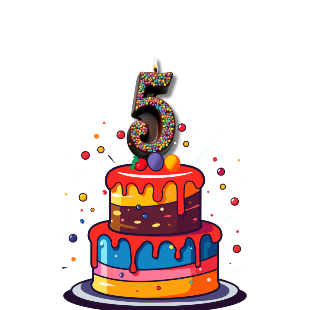 Dark Chocolate Number Candle – Yum-Wick® Edible Birthday Candle with Almond Wick (Kosher + Rainbow Nonpareils)