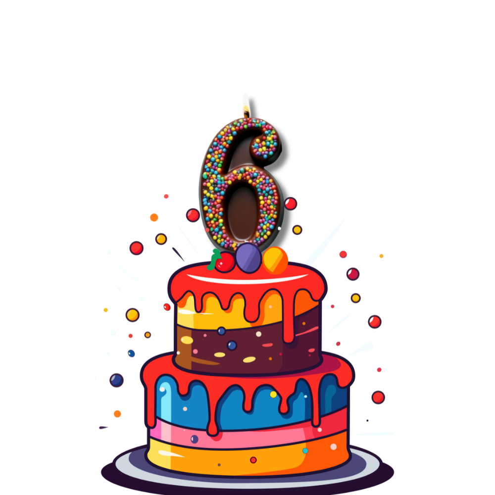 Dark Chocolate Number Candle – Yum-Wick® Edible Birthday Candle with Almond Wick (Kosher + Rainbow Nonpareils)