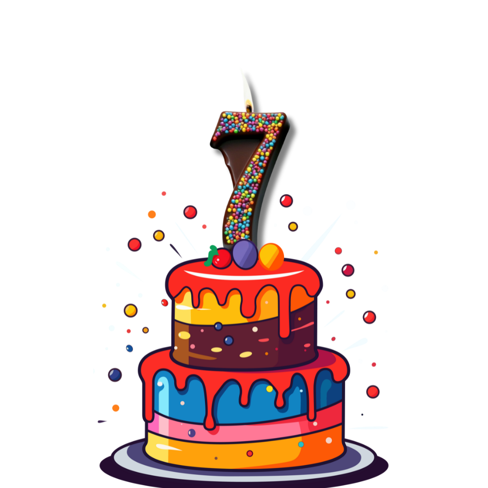 Dark Chocolate Number Candle – Yum-Wick® Edible Birthday Candle with Almond Wick (Kosher + Rainbow Nonpareils)