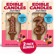 Yum-Wick Confetti Number Candle — Double Digits