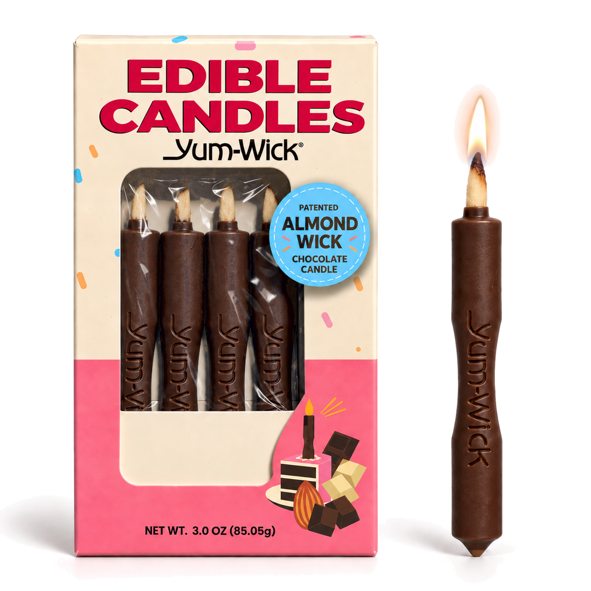 Bundle Chocolate Stick Candles — Yum-Wick (2pk)