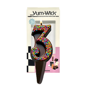 Yum-Wick Confetti Number Candle — Single Digit