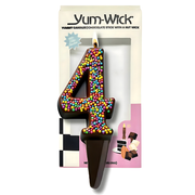 Yum-Wick Confetti Number Candle — Single Digit