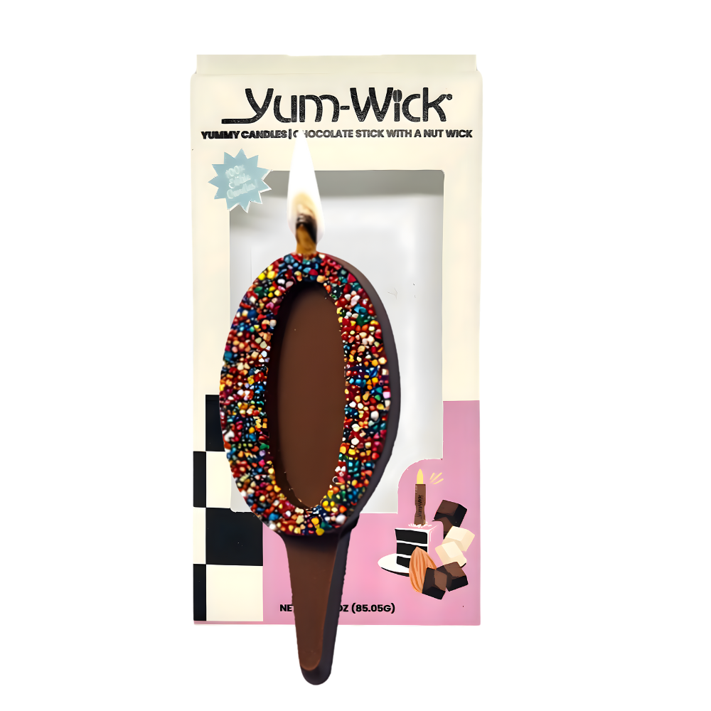 Milk Chocolate Edible Candle – Yum-Wick® Almond Wick (Kosher)