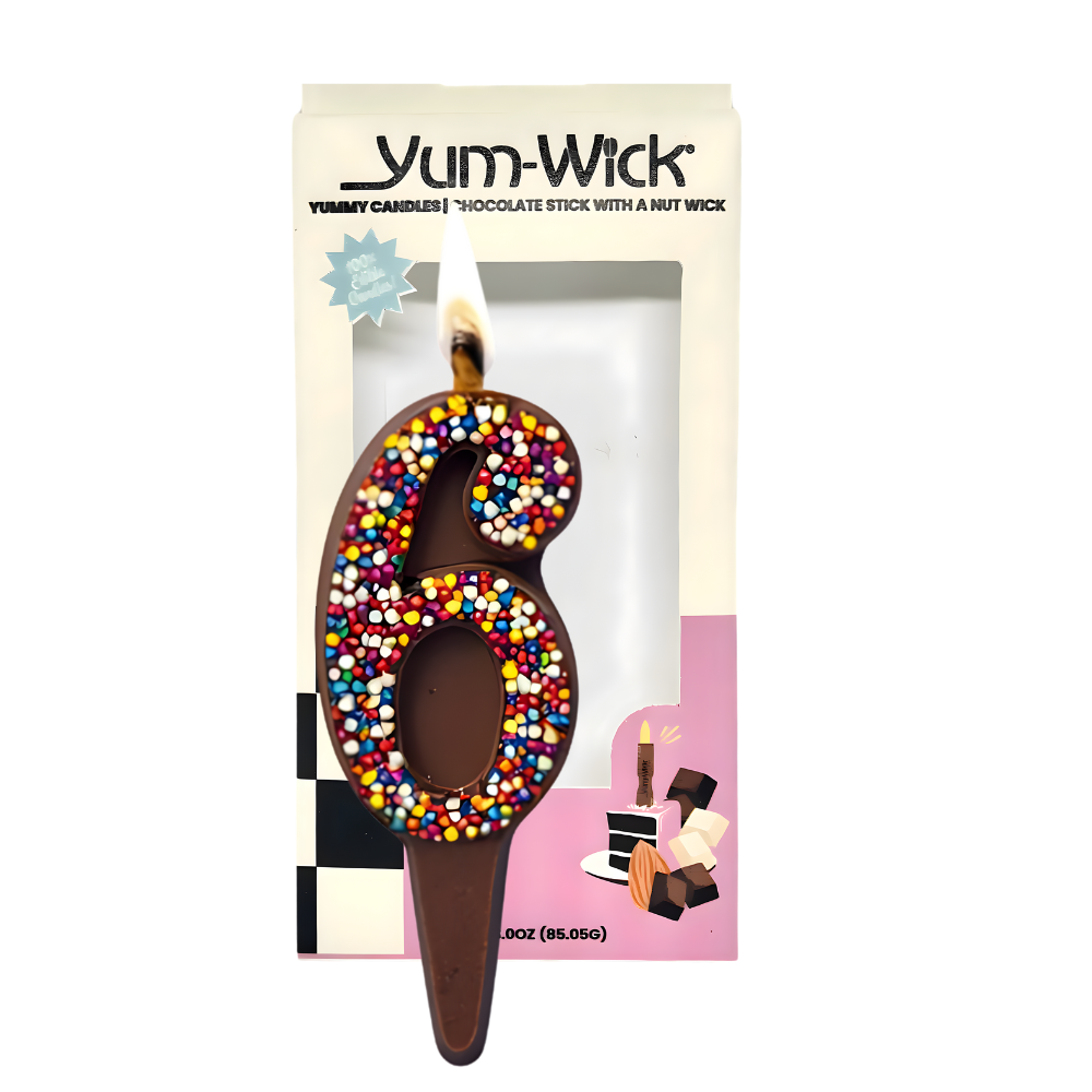 Milk Chocolate Edible Candle – Yum-Wick® Almond Wick (Kosher)