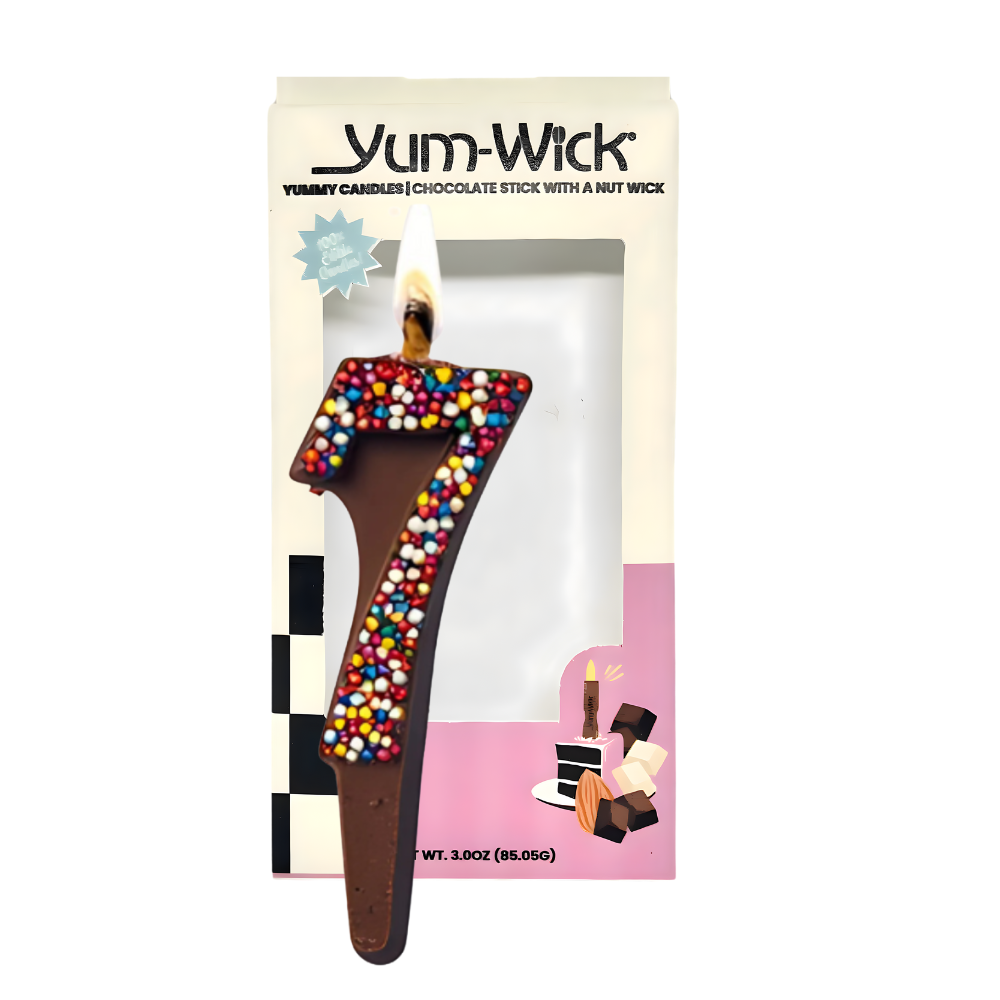 Milk Chocolate Edible Candle – Yum-Wick® Almond Wick (Kosher)
