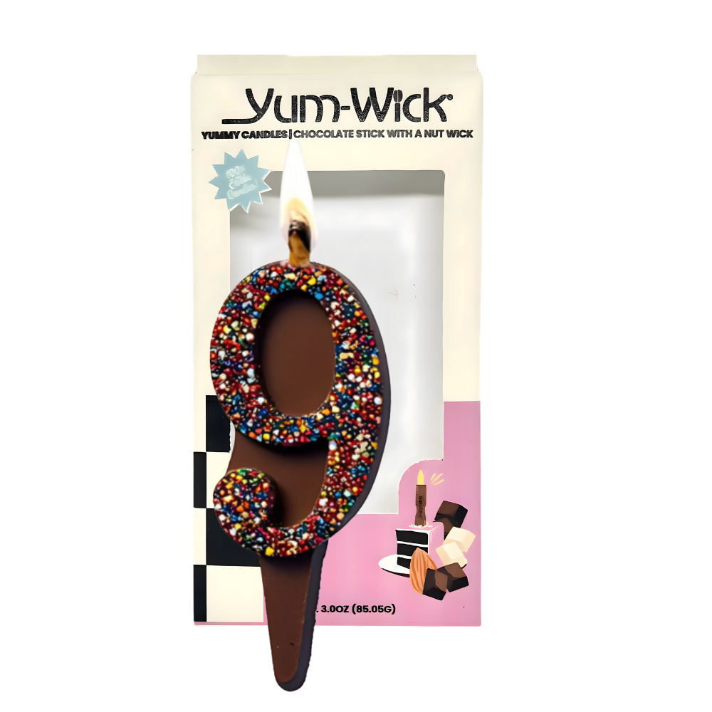Milk Chocolate Edible Candle – Yum-Wick® Almond Wick (Kosher)