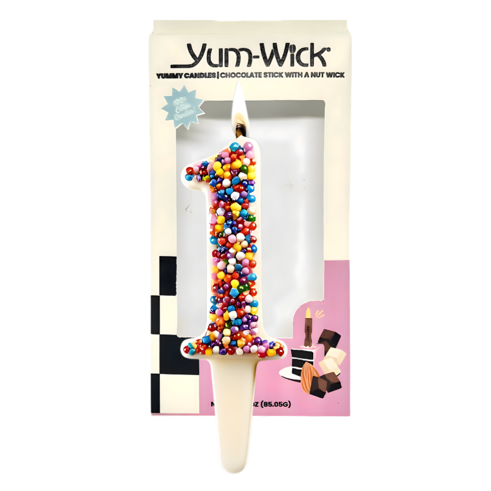 BUNDLE| Yum-Wick® White Chocolate Birthday Number Candle Set